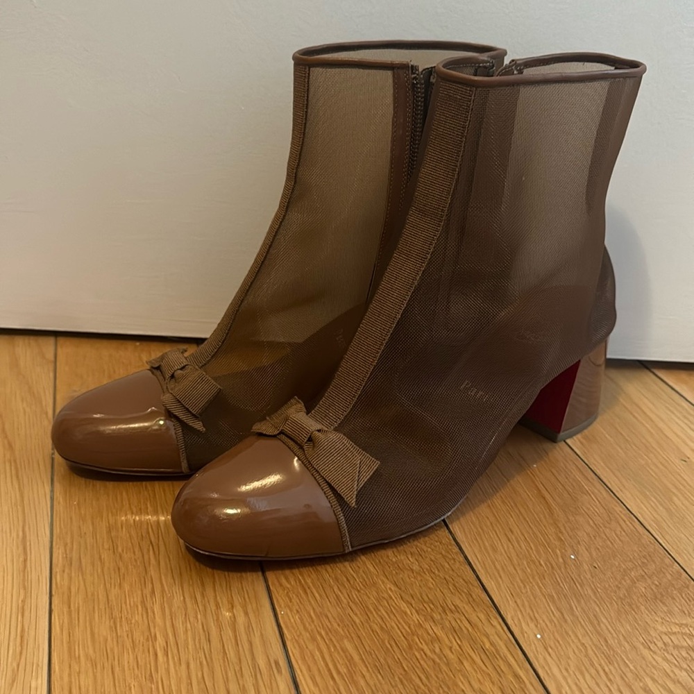 Louboutin Brown Booties